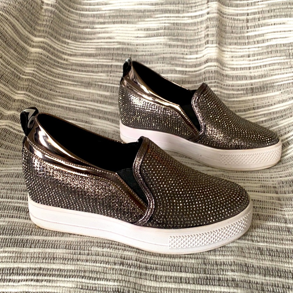 Rhinestones sneaker wedge